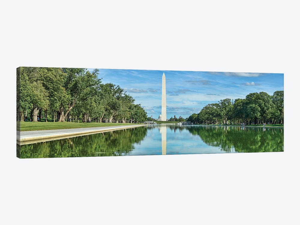 Reflection Of Washington Monument On Water, Washington D.C., USA by Panoramic Images 1-piece Canvas Artwork