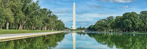Washington Monument: Reflection Of Washington Monument On Water, Washington D.C., USA by Panoramic Images