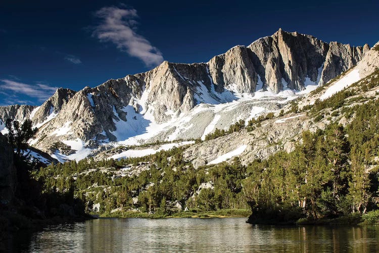 River With Mountain Range In The Background, Eastern Sierra, Sierra Nevada, California, USA I