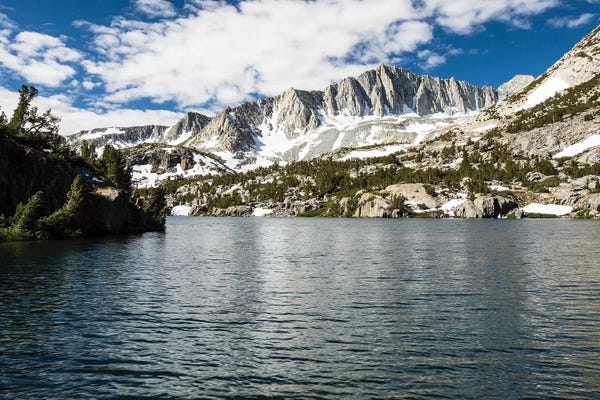 Sierra Nevada: River With Mountain Range In The Background, Eastern Sierra, Sierra Nevada, California, USA III by Panoramic Images