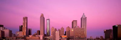 USAGeorgia, Atlanta, Panoramic view of the city at dawn by Panoramic Images canvas print