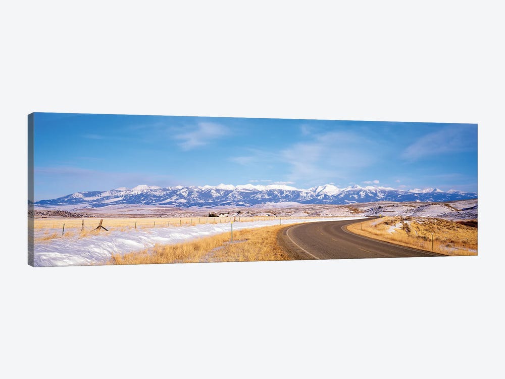 Road Passing Through A Landscape, Crazy Mountains, Montana, USA by Panoramic Images 1-piece Canvas Art Print