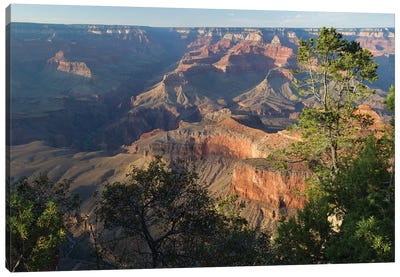 Rock Formations At Grand Canyon National Park, Arizona, USA I Canvas Art Print - Grand Canyon National Park Art