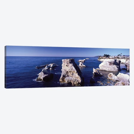 Rock Formations On The Coast, Avila Beach, San Luis Obispo County, California, USA Canvas Print #PIM14851} by Panoramic Images Canvas Art