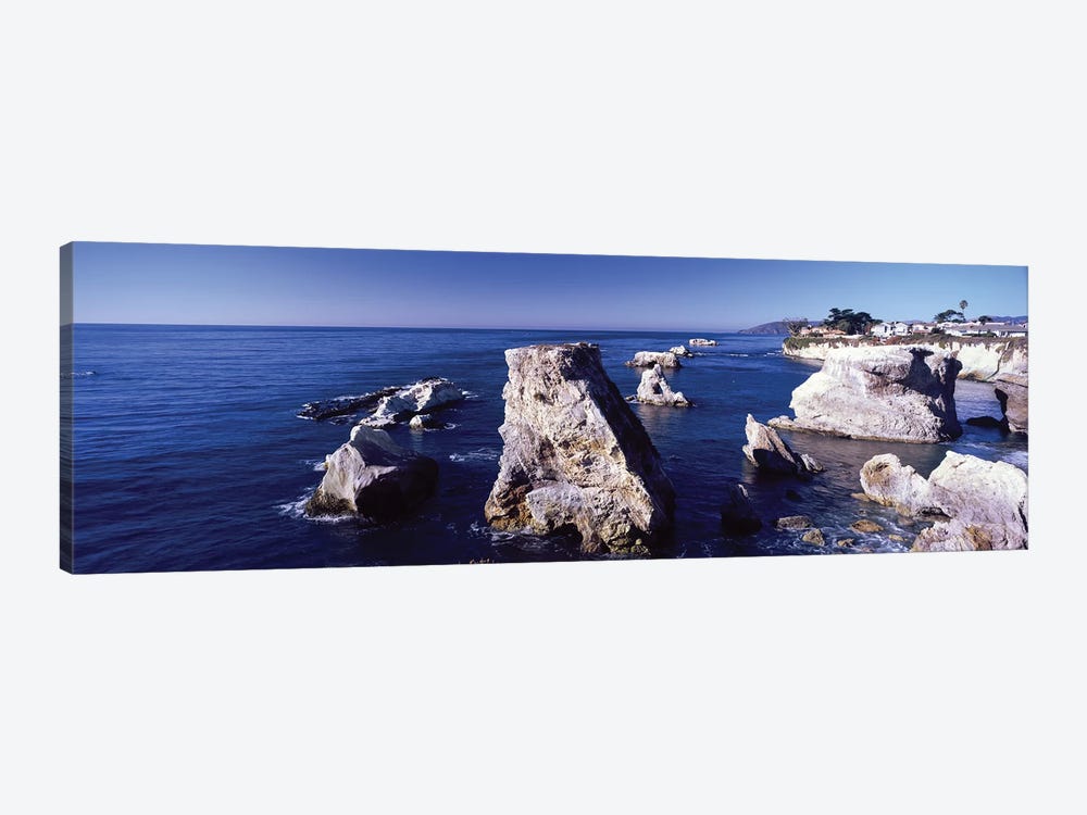 Rock Formations On The Coast, Avila Beach, San Luis Obispo County, California, USA by Panoramic Images 1-piece Canvas Art Print