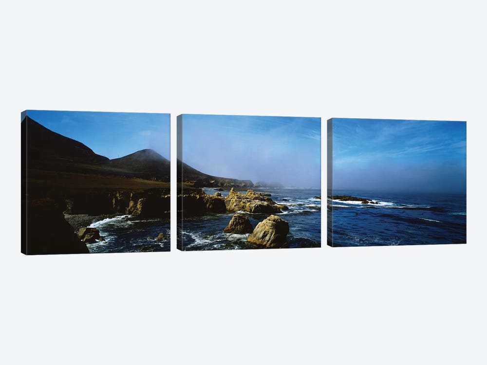 Rock Formations On The Coast, Big Sur, Garrapata State Beach, Monterey Coast, California, USA I by Panoramic Images 3-piece Canvas Art
