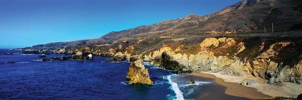 Monterey: Rock Formations On The Coast, Big Sur, Garrapata State Beach, Monterey Coast, California, USA II by Panoramic Images