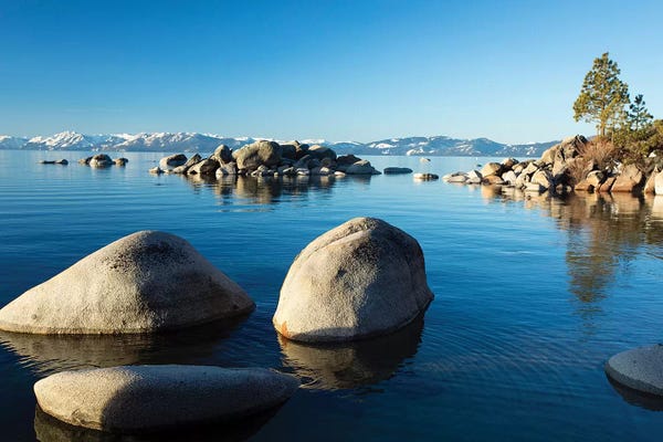 Lake Tahoe: Rocks In A Lake, Lake Tahoe, California, USA I by Panoramic Images