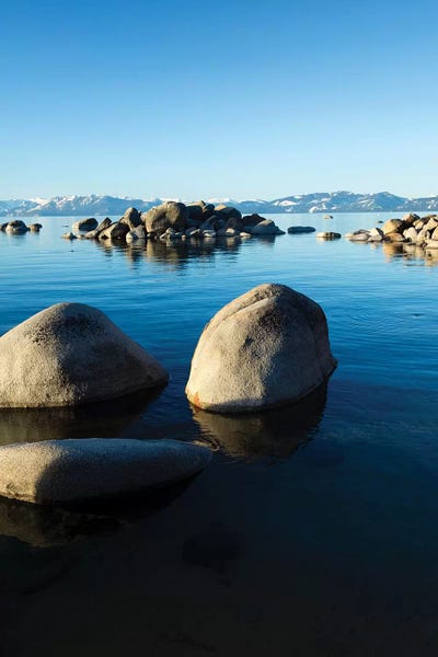 Lake Tahoe: Rocks In A Lake, Lake Tahoe, California, USA II by Panoramic Images