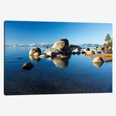 Rocks In A Lake, Lake Tahoe, California, USA III Canvas Print #PIM14860} by Panoramic Images Art Print