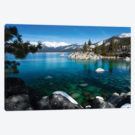 Rocks In A Lake, Lake Tahoe, California, USA V Canvas Print #PIM14862} by Panoramic Images Canvas Print