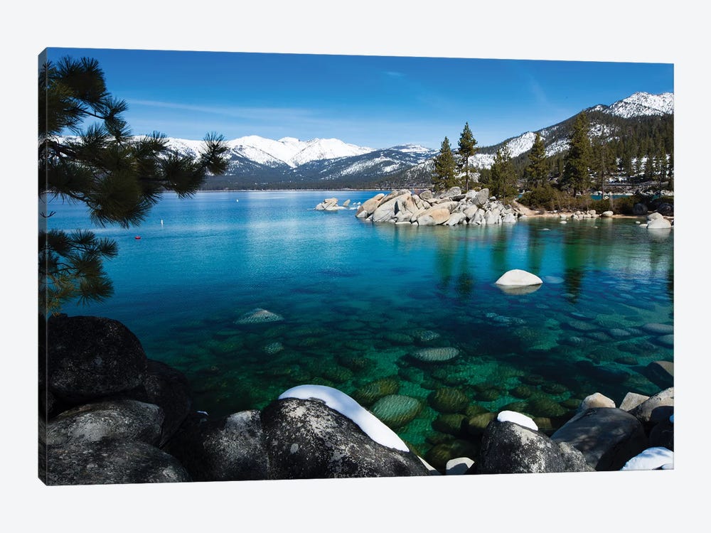 Rocks In A Lake, Lake Tahoe, California, USA V by Panoramic Images 1-piece Canvas Print