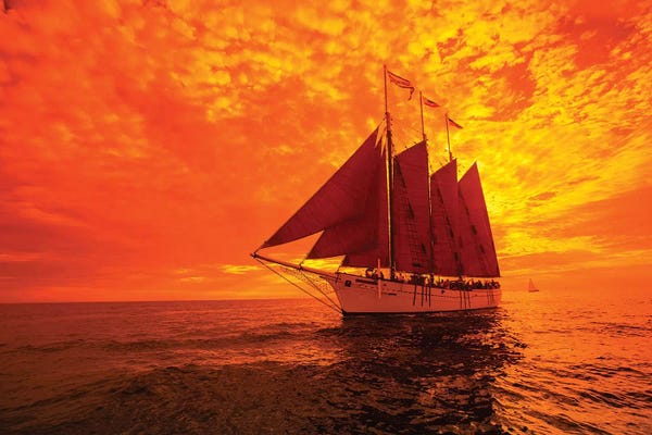 Sailboat And Tall Ship The Pacific Ocean, Dana Point Harbor, Dana Point, Orange County, California, USA II