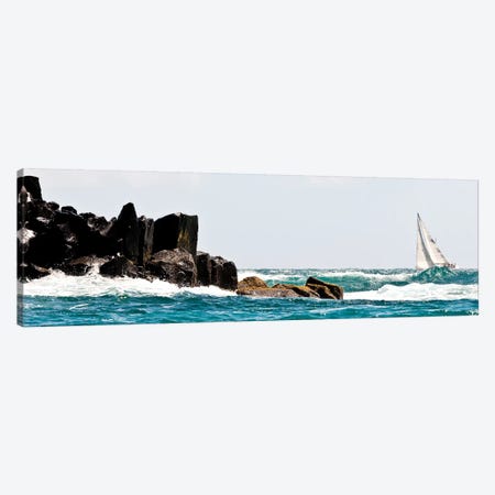 Sailboat Competing In The Grenada Sailing Festival, Grenada I Canvas Print #PIM14868} by Panoramic Images Art Print