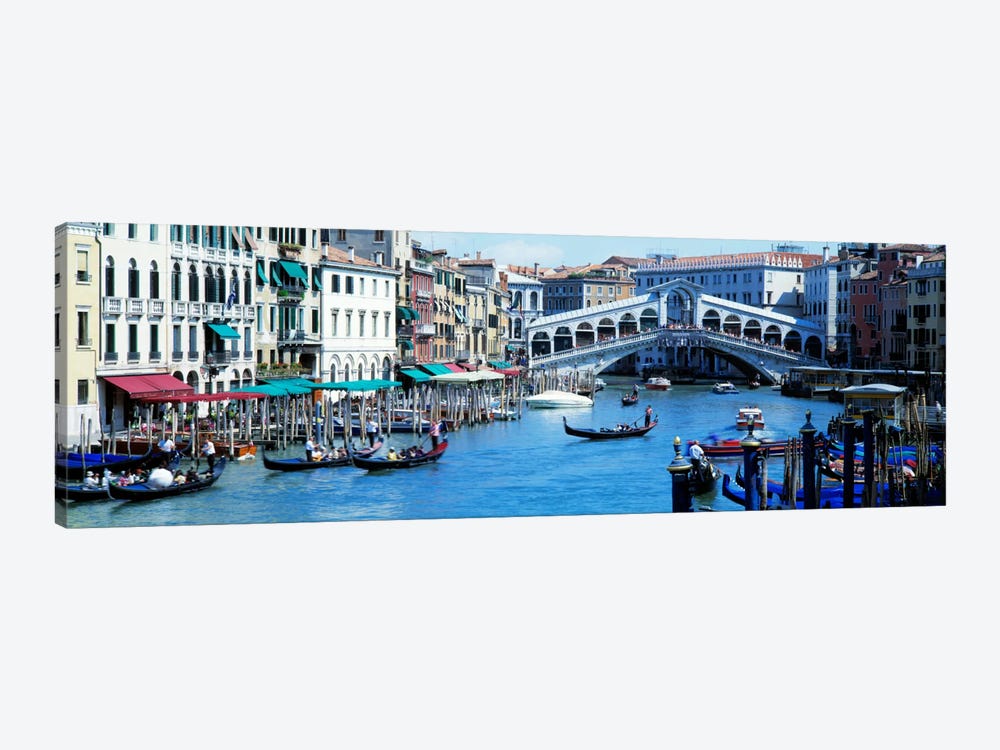 Rialto Bridge & Grand Canal Venice Italy by Panoramic Images 1-piece Art Print
