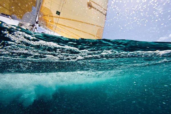 Water Close-Ups: Sailboat Competing In The Grenada Sailing Festival, Grenada IV by Panoramic Images