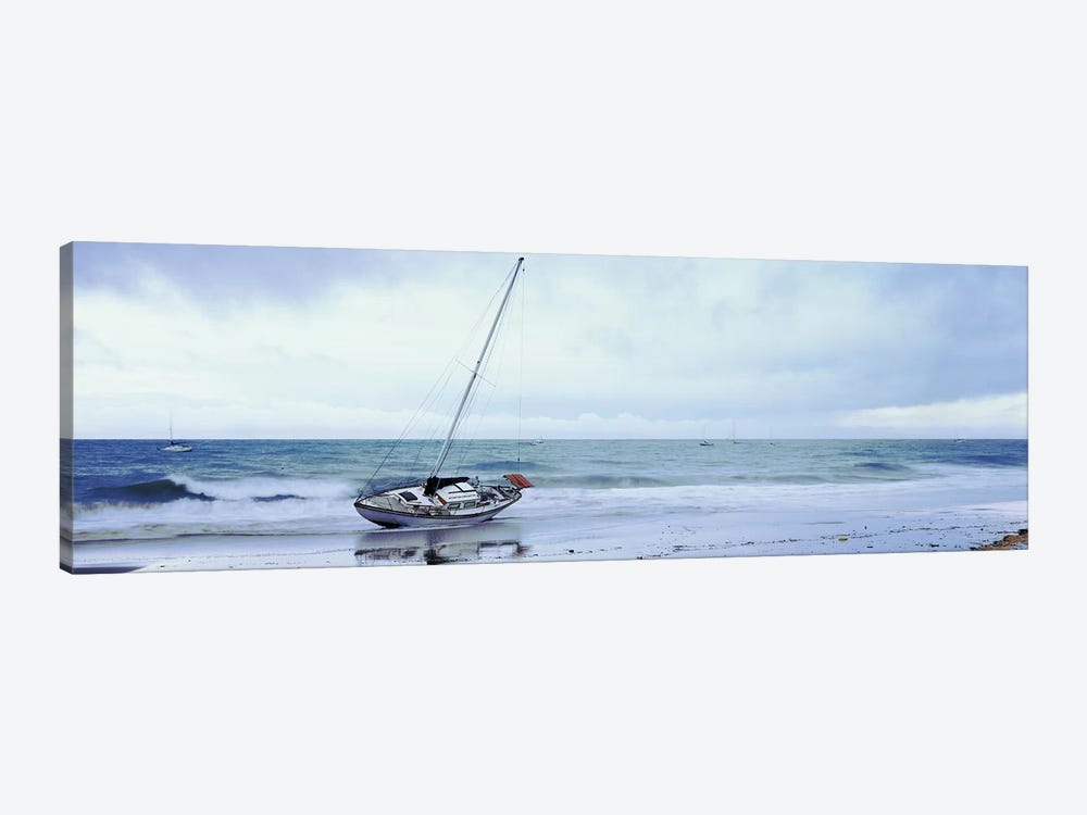 Sailboat In Ocean, Santa Barbara, Santa Barbara County, California, USA by Panoramic Images 1-piece Canvas Art