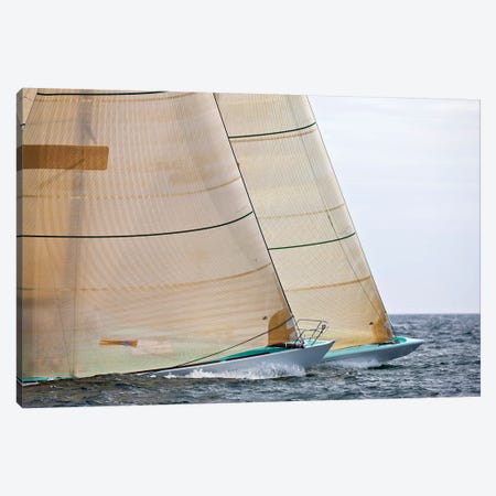 Sailboats Competing In The 12-Metre Class Championship, Newport, Rhode Island, USA Canvas Print #PIM14874} by Panoramic Images Canvas Art Print