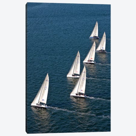 Sailboats In Swan NYYC Invitational Regatta, Newport, Rhode Island, USA Canvas Print #PIM14877} by Panoramic Images Art Print