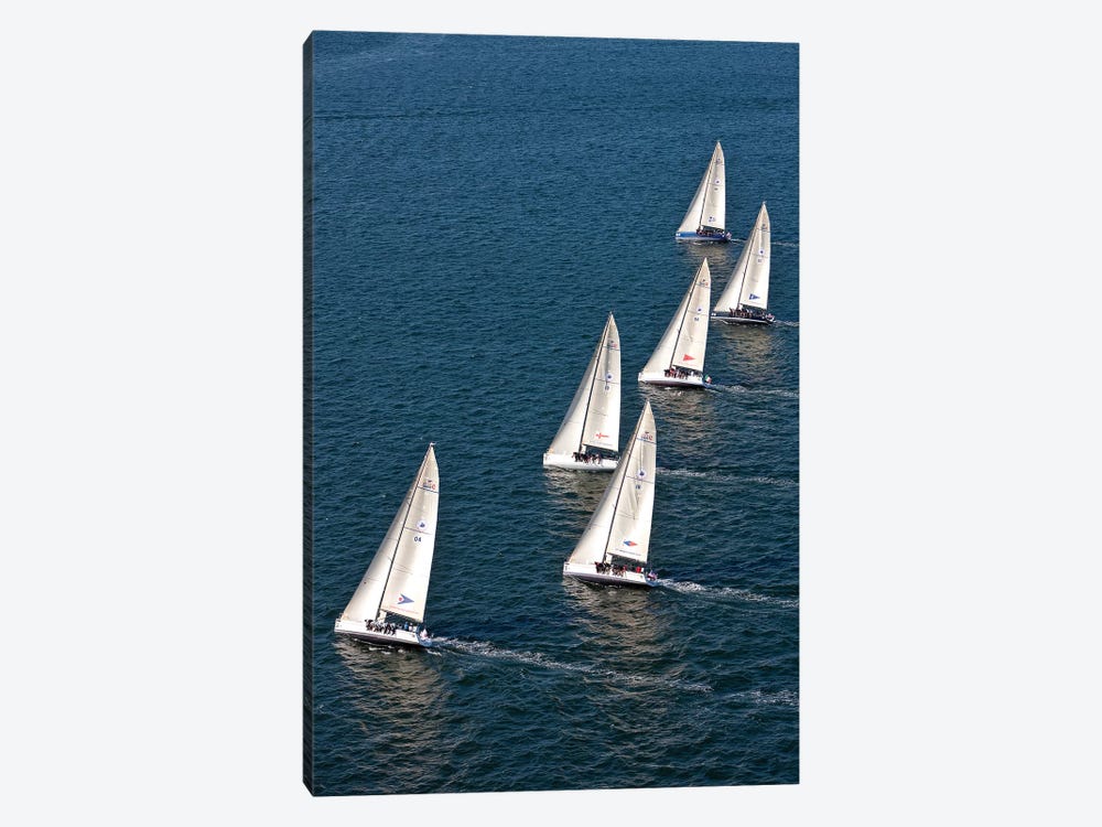 Sailboats In Swan NYYC Invitational Regatta, Newport, Rhode Island, USA by Panoramic Images 1-piece Canvas Print