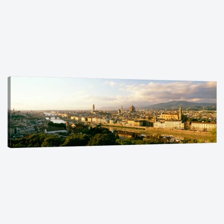 The Duomo & Arno River Florence Italy Canvas Print #PIM1487} by Panoramic Images Canvas Art