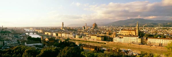 Tuscany: The Duomo & Arno River Florence Italy by Panoramic Images