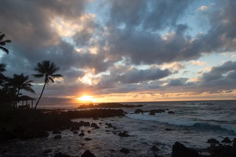 Scenic View Of Beach During Sunset, Hawaii, USA I