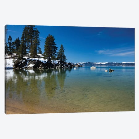 Scenic View Of Lake Tahoe, California, USA Canvas Print #PIM14884} by Panoramic Images Canvas Wall Art