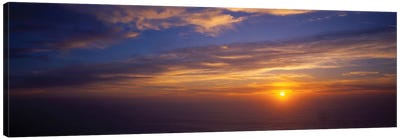 Scenic View Of Pacific Ocean At Sunset, Kauai, Hawaii, USA Canvas Art Print - Kauai