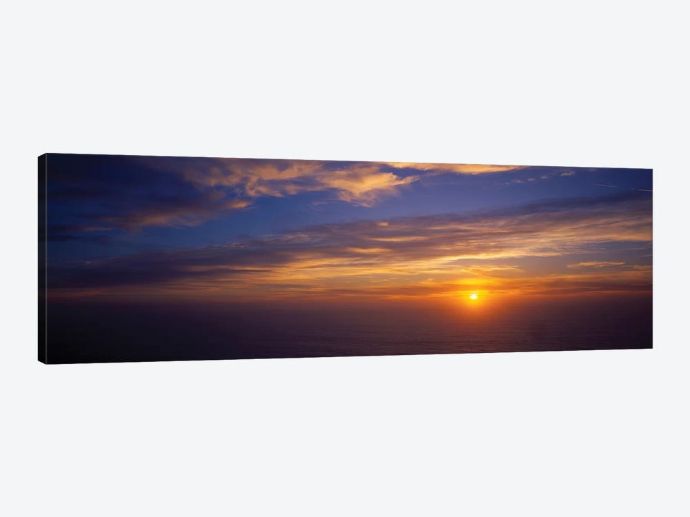 Scenic View Of Pacific Ocean At Sunset, Kauai, Hawaii, USA by Panoramic Images 1-piece Canvas Print