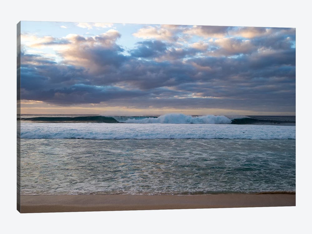 Scenic View Of Surf On Beach Against Cloudy Sky, Hawaii, USA I by Panoramic Images 1-piece Canvas Art Print