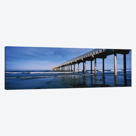 Scripps Pier, La Jolla, San Diego, California, USA Canvas Print #PIM14897} by Panoramic Images Art Print