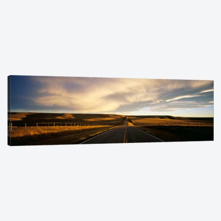Country Road, Montana, USA Canvas Print #PIM1489} by Panoramic Images Art Print