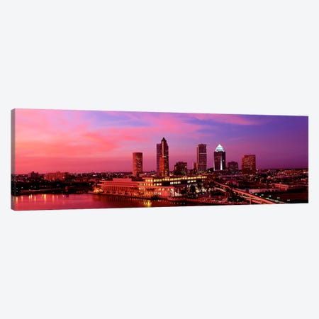 USA, Florida, Tampa , night Canvas Print #PIM148} by Panoramic Images Canvas Art Print