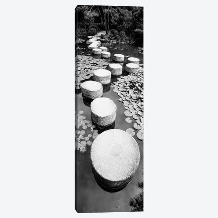 Shrine Garden, Kyoto, Japan (Black And White) I Canvas Print #PIM14905} by Panoramic Images Canvas Art Print