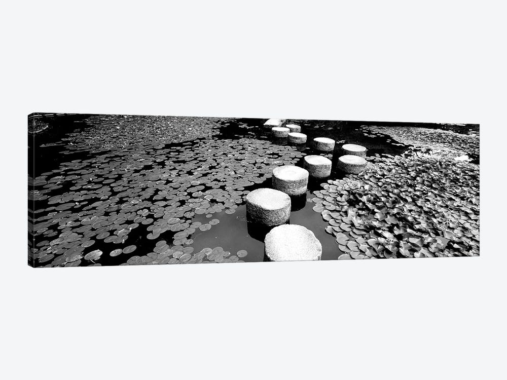 Shrine Garden, Kyoto, Japan (Black And White) II by Panoramic Images 1-piece Canvas Art