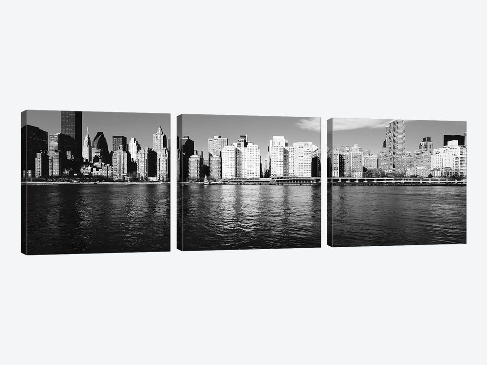 Skyscrapers At The Waterfront, East River, Manhattan, New York City, USA I by Panoramic Images 3-piece Canvas Art