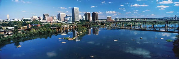 Virginia: Skyscrapers In A City, Richmond, Virginia, USA by Panoramic Images
