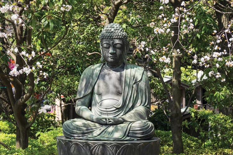 Small Buddha Statue At Senso-Ji Temple, Tokyo, Japan by Panoramic Images wall art
