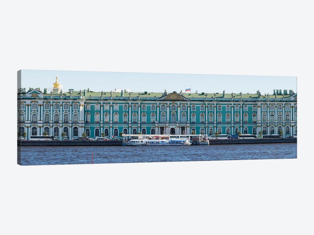 State Hermitage Museum Viewed From Neva River, St. Petersburg, Russia by Panoramic Images 1-piece Canvas Print