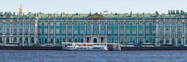 State Hermitage Museum Viewed From Neva River, St. Petersburg, Russia