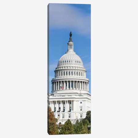 Street View Of Capitol Building, Washington D.C., USA I Canvas Print #PIM14939} by Panoramic Images Canvas Art Print