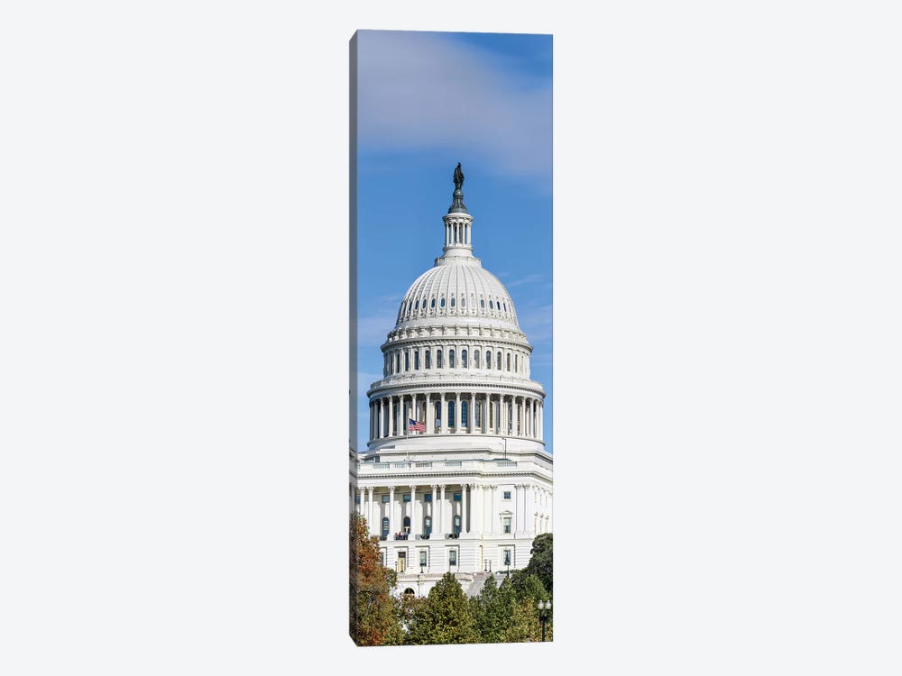 Street View Of Capitol Building, Washington D.C., USA I by Panoramic Images 1-piece Canvas Artwork