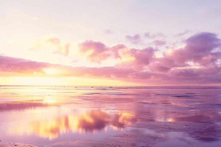 Sunrise On Beach, North Sea, Germany