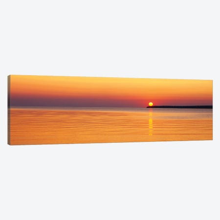 Sunset Over Lake Superior, Apostle Islands National Lakeshore, Wisconsin, USA Canvas Print #PIM14947} by Panoramic Images Canvas Print