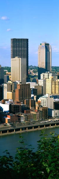 Buildings At The Waterfront Monongahela River Pittsburgh Pennsylvania USA Ver. II