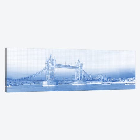 Tower Bridge On Thames River, London, England Canvas Print #PIM14962} by Panoramic Images Canvas Wall Art