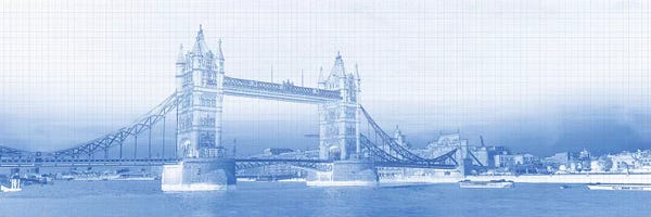 Tower Bridge: Tower Bridge On Thames River, London, England by Panoramic Images