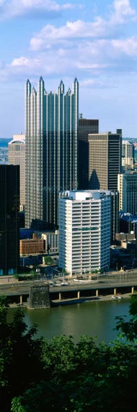 Buildings At The Waterfront Monongahela River Pittsburgh Pennsylvania USA Ver. III