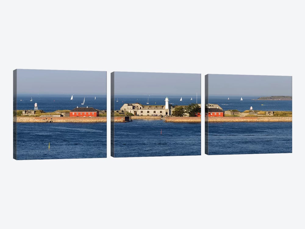 Trekroner Fort Seen From Copenhagen Harbor, Copenhagen, Denmark by Panoramic Images 3-piece Art Print